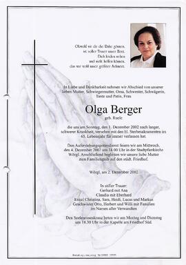 Berger Olga geb. Ruele g