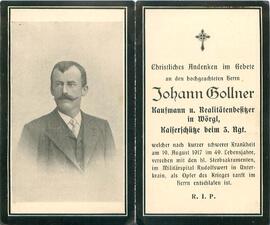 Gollner Johann Kaufmann