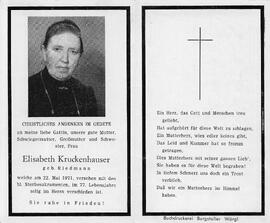 Kruckenhauser Elisabeth geb. Riedmann