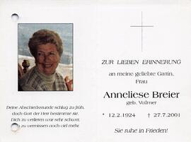 Breier Anneliese geb. Vollmer
