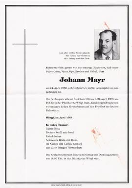 Mayr Johann 3 G