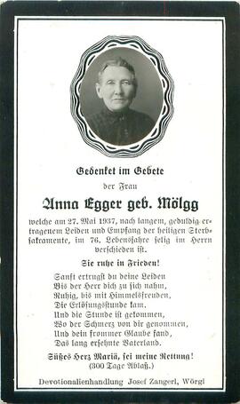 Egger Anna geb. Mölgg