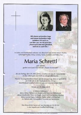 Schrettl Maria geb. Leitner G