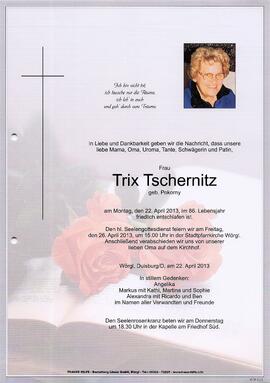 Tschernitz Trix geb. Pokorny G