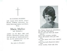 Mathes Maria geb. Embacher