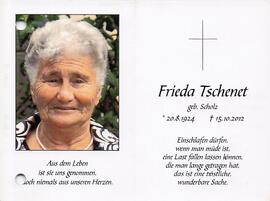 Tschenet Frieda geb. Scholz