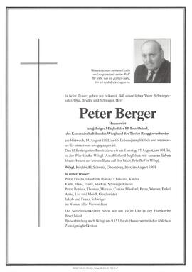 Berger Peter G