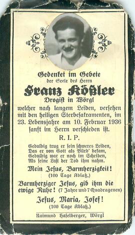 Kößler Franz Drogist