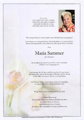 Sammer Maria geb. Ehammer G