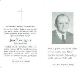 Gwiggner Josef Gärtner