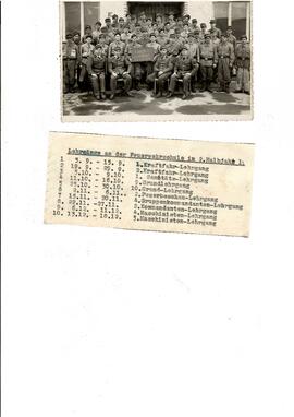 Lehrgangsplan 1954