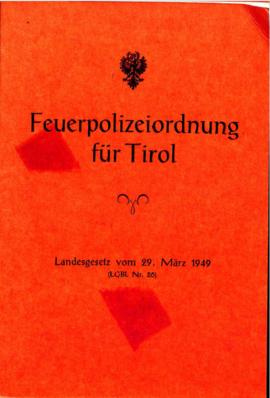Feuerpolizeiordnung für Tirol