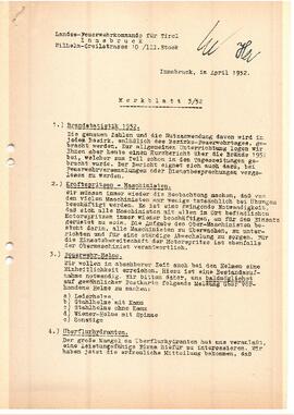 Merkblatt Nr. 3/52