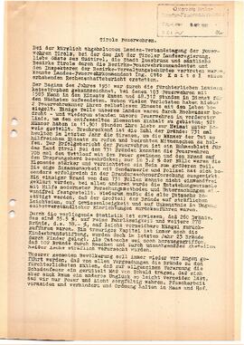 Aussendung Rechenschaftsbericht 1951